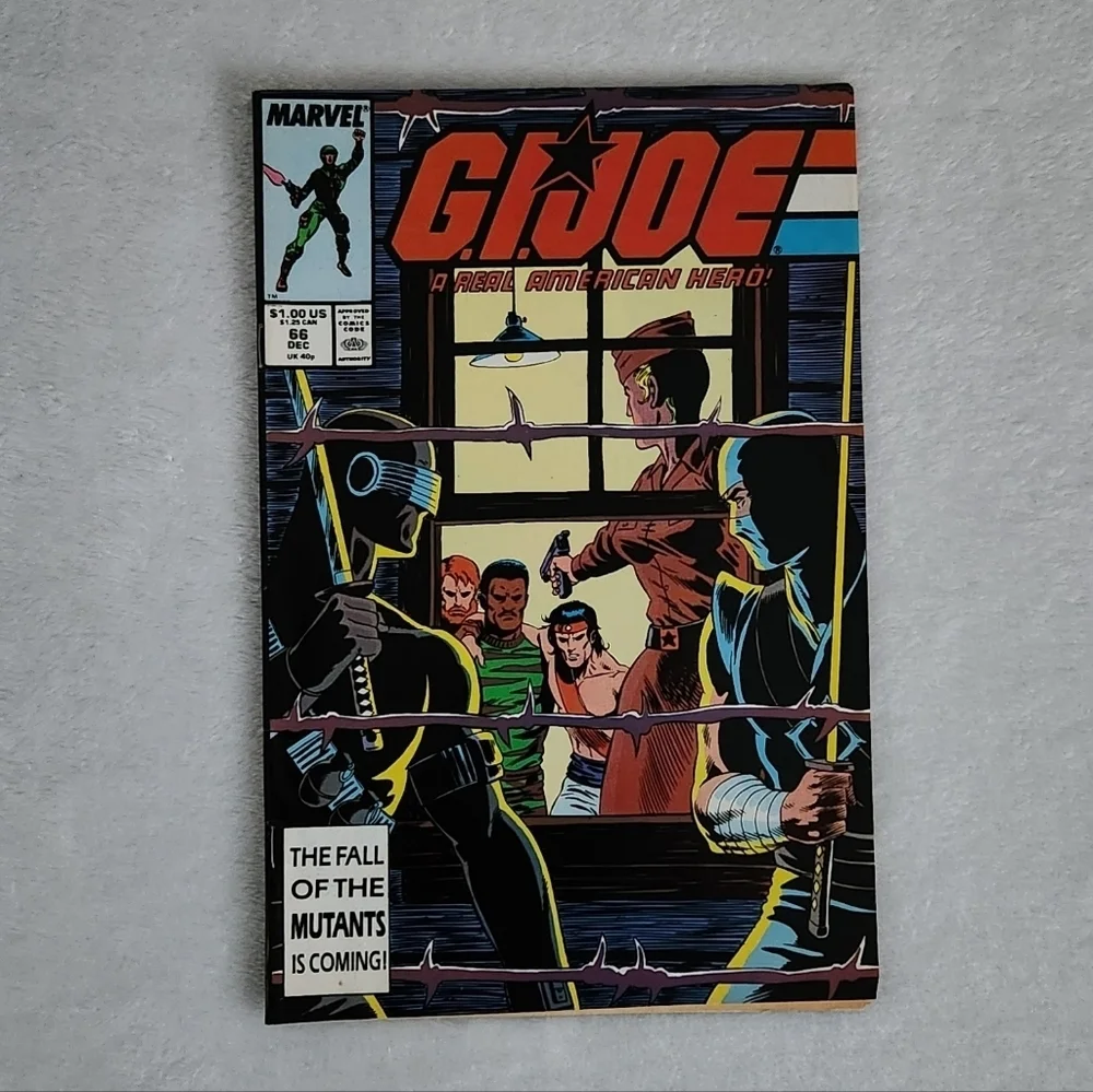 G.I. Joe A Real American Hero #66 Marvel Comics 1987 Copper Age Snake Eyes Jinx